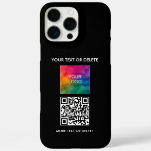 Upload Business Logo QR Code Creëer voor jezelf iPhone 16 Pro Max Hoesje