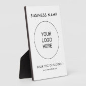Upload Business Logo Tekst Eenvoudige Sjabloon Taf Fotoplaat (Zijkant)
