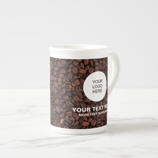 Upload Business Logo Voeg tekst toe Aangepaste Sja Porselein Kop (Voorkant rechts)