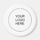 Upload Business Logo Voeg tekst toe Creëer uw eige Magneet (Voorkant)