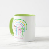 Upload Childs Drawing Draai Kinder Artwork naar Gr Mok (Voorkant links)