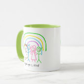 Upload Childs Drawing Draai Kinder Artwork naar Gr Mok (Voorkant links)