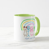 Upload Childs Drawing Draai Kinder Artwork naar Gr Mok (Voorkant rechts)