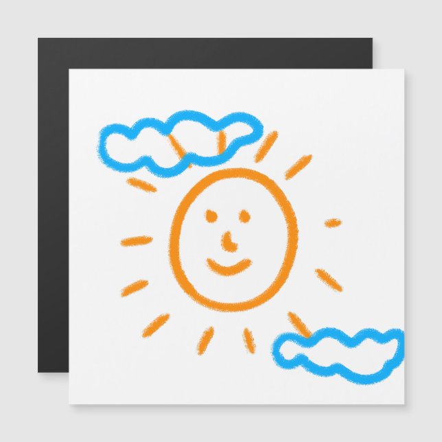 Upload Childs Drawing Draai Kinder kunstwerk naar (Voorkant / Achterkant)