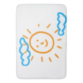 Upload Childs Drawing Draai Kinder kunstwerk naar Badmat (Voorkant Verticaal)