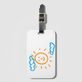 Upload Childs Drawing Draai Kinder kunstwerk naar Bagagelabel (Voorkant (verticaal))