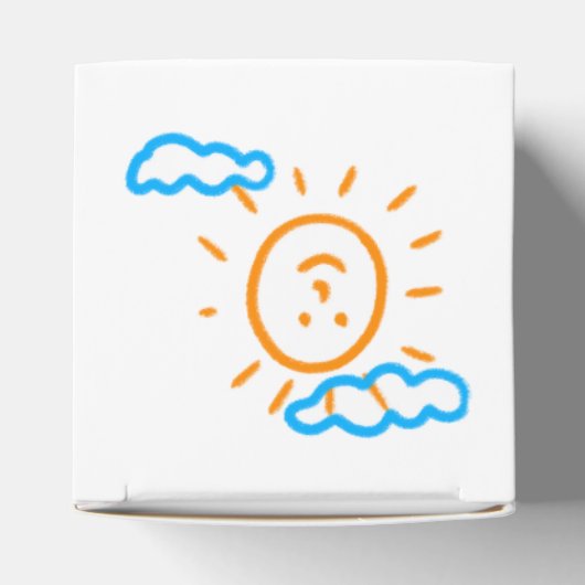 Upload Childs Drawing Draai Kinder kunstwerk naar Bedankdoosjes (Bovenkant)