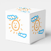 Upload Childs Drawing Draai Kinder kunstwerk naar Bedankdoosjes (Achterkant)