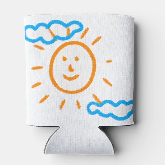 Upload Childs Drawing Draai Kinder kunstwerk naar Blikjeskoeler (Achterkant)