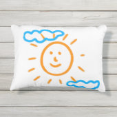 Upload Childs Drawing Draai Kinder kunstwerk naar Buitenkussen (Achterkant)