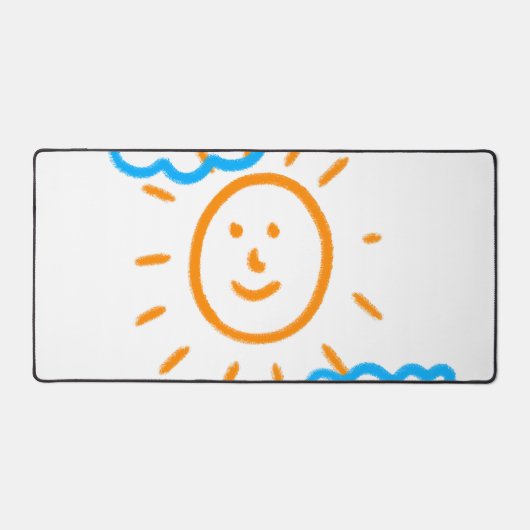 Upload Childs Drawing Draai Kinder kunstwerk naar Bureaumat (Voorkant)