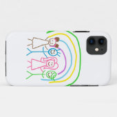 Upload Childs Drawing Draai Kinder kunstwerk naar Case-Mate iPhone Case (Achterkant (horizontaal))