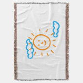 Upload Childs Drawing Draai Kinder kunstwerk naar Deken (Voorkant Verticaal)