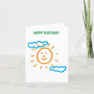 Upload Childs Drawing Draai Kinder kunstwerk naar Feestdagen Kaart