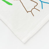 Upload Childs Drawing Draai Kinder kunstwerk naar Fleece Deken (Hoek)