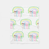 Upload Childs Drawing Draai Kinder kunstwerk naar Fleece Deken (Voorkant)