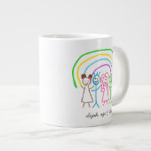 Upload Childs Drawing Draai Kinder kunstwerk naar Grote Koffiekop (Voorkant rechts)