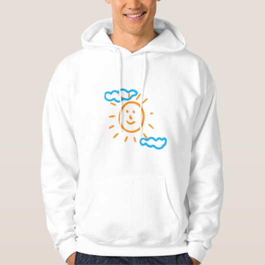 Upload Childs Drawing Draai Kinder kunstwerk naar Hoodie (Voorkant)