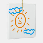 Upload Childs Drawing Draai Kinder kunstwerk naar Keramisch Ornament (Rechts)