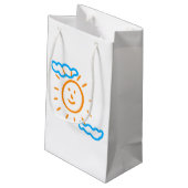 Upload Childs Drawing Draai Kinder kunstwerk naar Klein Cadeauzakje (Achterkant Gekanteld)