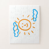 Upload Childs Drawing Draai Kinder kunstwerk naar Legpuzzel (Verticaal)