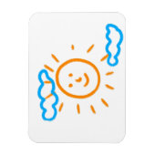 Upload Childs Drawing Draai Kinder kunstwerk naar Magneet (Verticaal)