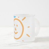 Upload Childs Drawing Draai Kinder kunstwerk naar Matglas Koffiemok (Voorkant rechts)