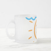 Upload Childs Drawing Draai Kinder kunstwerk naar Matglas Koffiemok (Links)