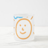 Upload Childs Drawing Draai Kinder kunstwerk naar Matglas Koffiemok (Center)