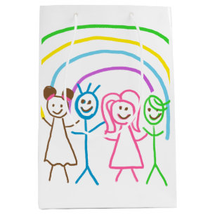 Upload Childs Drawing Draai Kinder kunstwerk naar Medium Cadeauzakje
