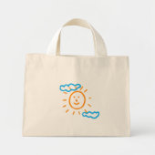 Upload Childs Drawing Draai Kinder kunstwerk naar Mini Tote Bag (Voorkant)