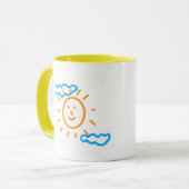 Upload Childs Drawing Draai Kinder kunstwerk naar Mok (Voorkant links)