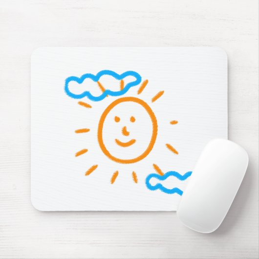 Upload Childs Drawing Draai Kinder kunstwerk naar Muismat (Met muis)