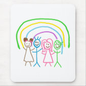 Upload Childs Drawing Draai Kinder kunstwerk naar Muismat (Voorkant)