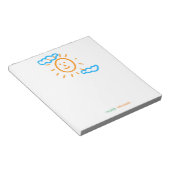 Upload Childs Drawing Draai Kinder kunstwerk naar Notitieblok (Schuin)