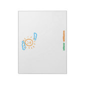 Upload Childs Drawing Draai Kinder kunstwerk naar Notitieblok (Linkerzijde)