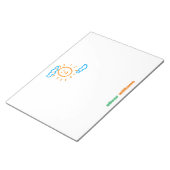 Upload Childs Drawing Draai Kinder kunstwerk naar Notitieblok (Schuin)