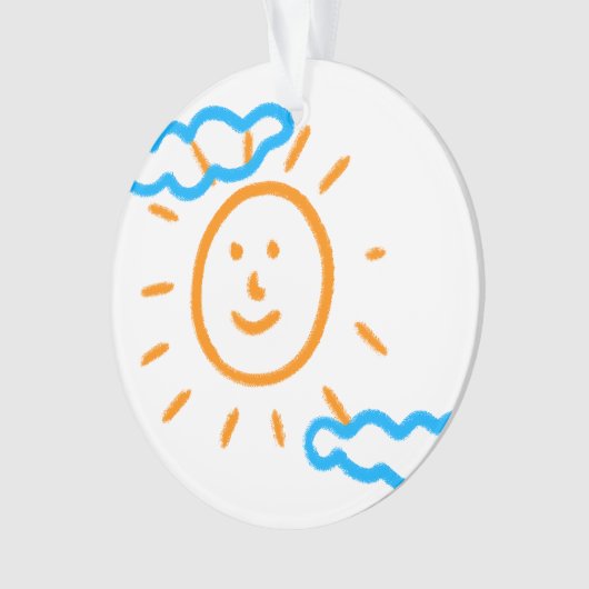 Upload Childs Drawing Draai Kinder kunstwerk naar Ornament (voorkant)