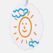 Upload Childs Drawing Draai Kinder kunstwerk naar Ornament Kaart (Links)