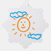 Upload Childs Drawing Draai Kinder kunstwerk naar Ornament Kaart (Voorkant)