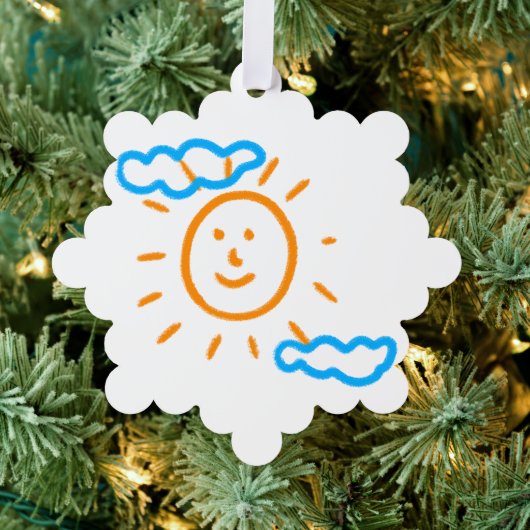 Upload Childs Drawing Draai Kinder kunstwerk naar Ornament Kaart (Insitu (Drie))