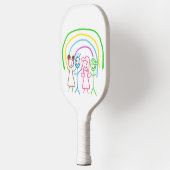 Upload Childs Drawing Draai Kinder kunstwerk naar Pickleball Paddle (Links)