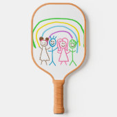 Upload Childs Drawing Draai Kinder kunstwerk naar Pickleball Paddle (Voorkant)