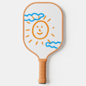 Upload Childs Drawing Draai Kinder kunstwerk naar Pickleball Paddle (Achterkant)