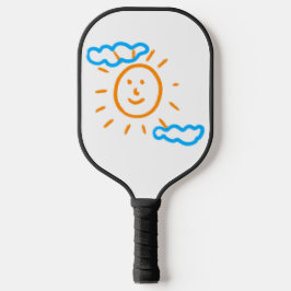 Upload Childs Drawing Draai Kinder kunstwerk naar Pickleball Paddle