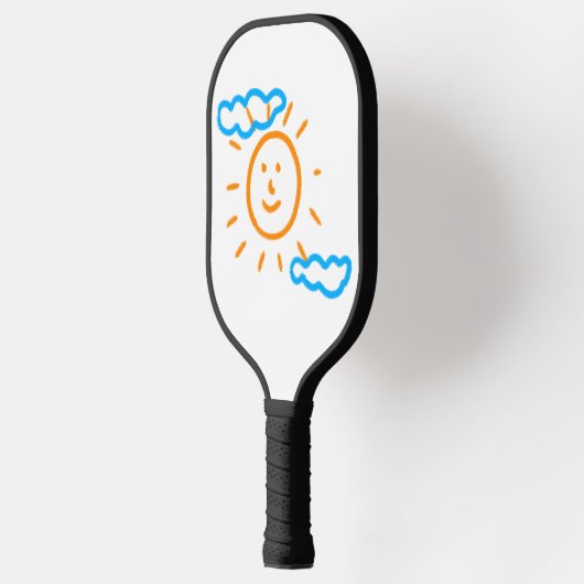 Upload Childs Drawing Draai Kinder kunstwerk naar Pickleball Paddle (Links)
