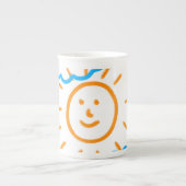 Upload Childs Drawing Draai Kinder kunstwerk naar Porselein Kop (Voorkant)