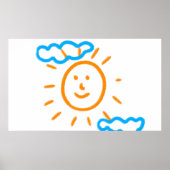 Upload Childs Drawing Draai Kinder kunstwerk naar Poster (Voorkant)