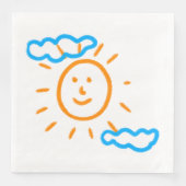 Upload Childs Drawing Draai Kinder kunstwerk naar Servet (Voorkant)