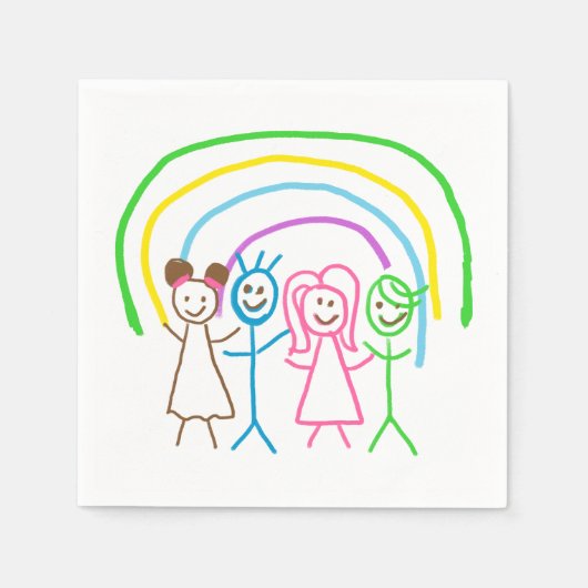 Upload Childs Drawing Draai Kinder kunstwerk naar Servet (Voorkant)